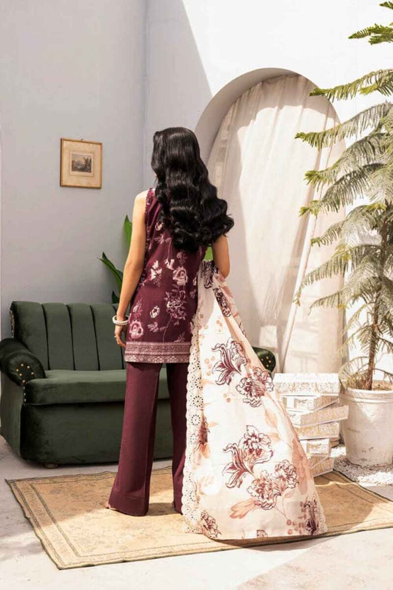 Firdous Embrioded Printed Lawn 3Pc