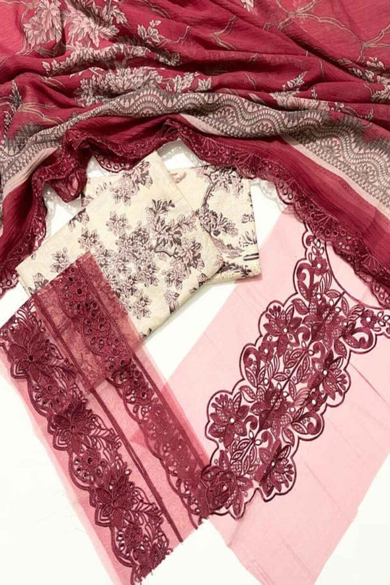 Maria B Emb Luxury Lawn 3PC