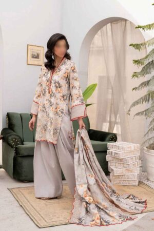 Firdous - Embroidered - Printed - Lawn 3 Piece