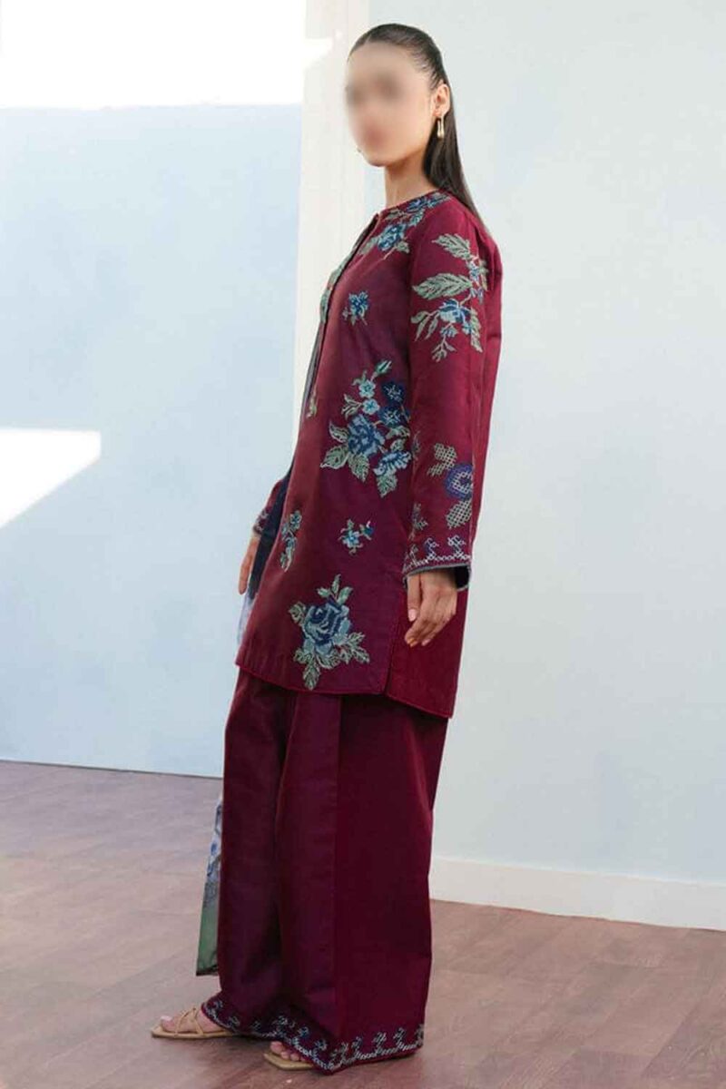 Ricamo 3 Piece Lawn Suit - Freya