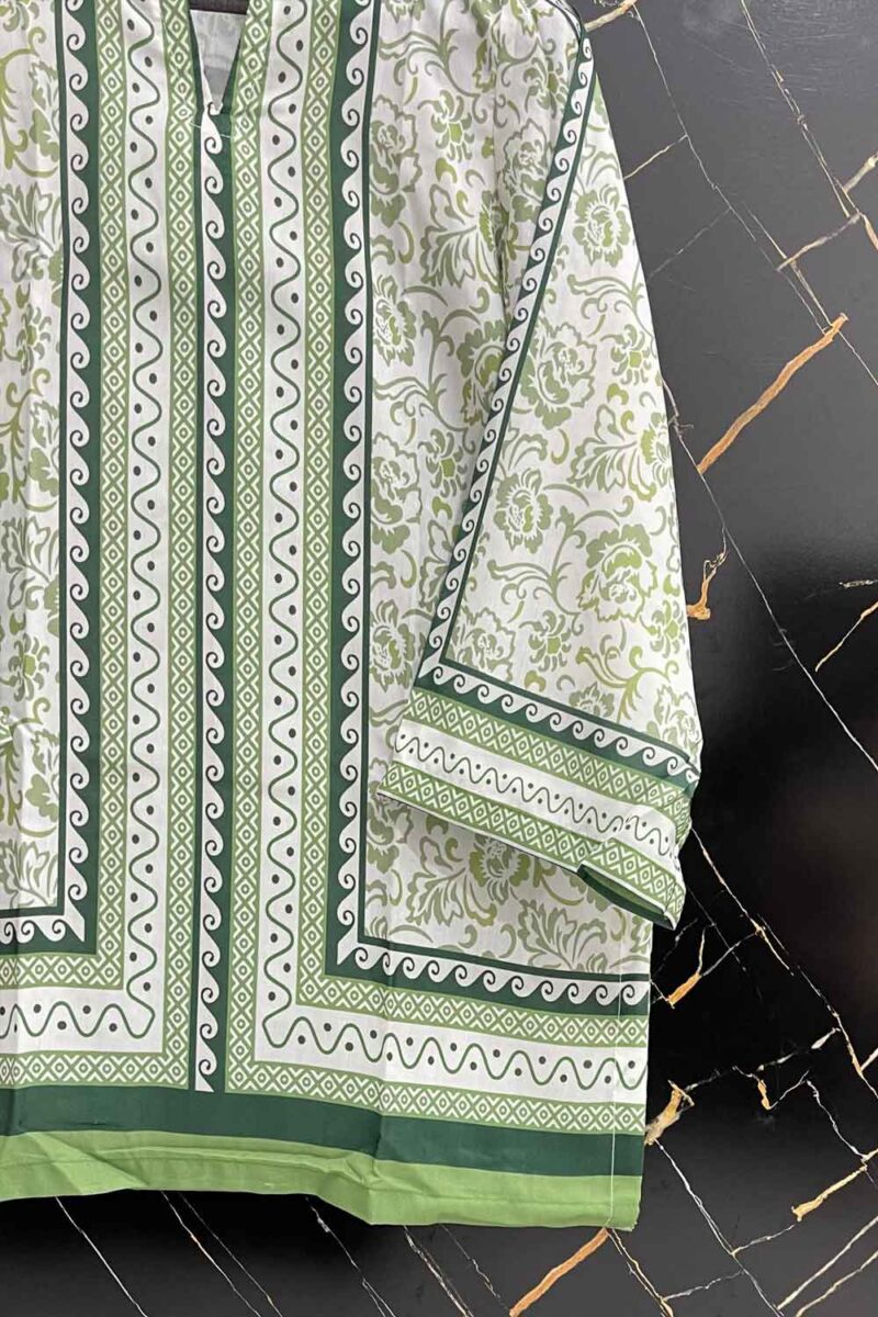 Side View – Swiss Lawn Printed Stitch 2PC Dress | Comfortable Summer Wear 2025 Swiss Lawn Printed 2PC Dress Side View – Perfect Fit