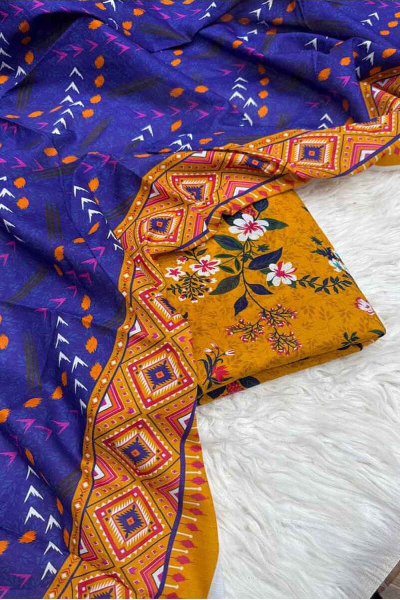 3Piece Lawn Allover Bana Dora