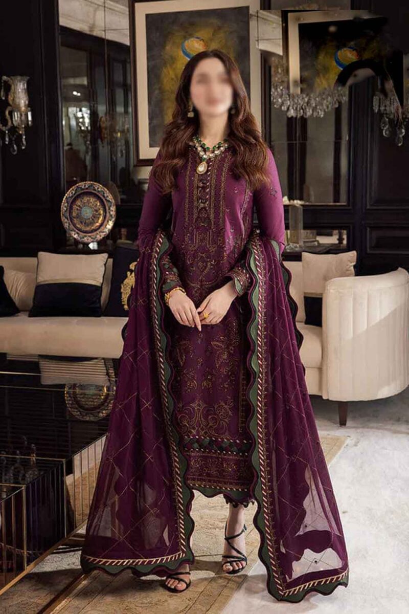 Ricamo 3 Piece Lawn Suit - Zenobia