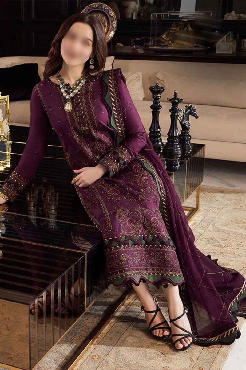 Ricamo 3 Piece Lawn Suit - Zenobia