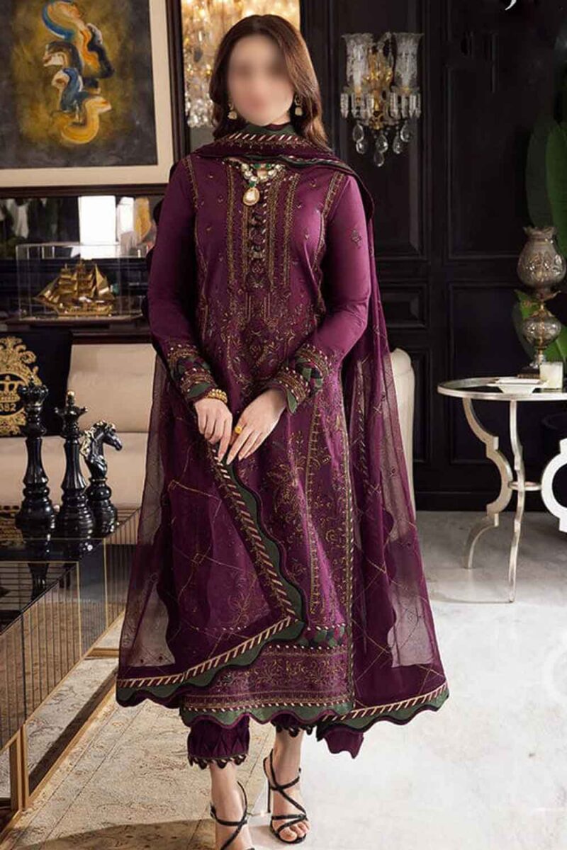 Ricamo 3 Piece Lawn Suit - Zenobia