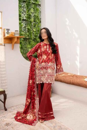 Firdous  Embroidered  Printed  Lawn